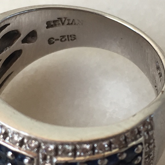 ✨SALE✨Le Vian Sapphire Diamond Ring approx size 7 - Picture 3 of 8